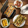Parrilla eléctrica compacta Petra PT4366GRYDEKFDIR con recubrimiento antiadherente