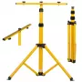 Trípode MACLEAN MCE583 altura ajustable para focos, estructura metálica, amarillo