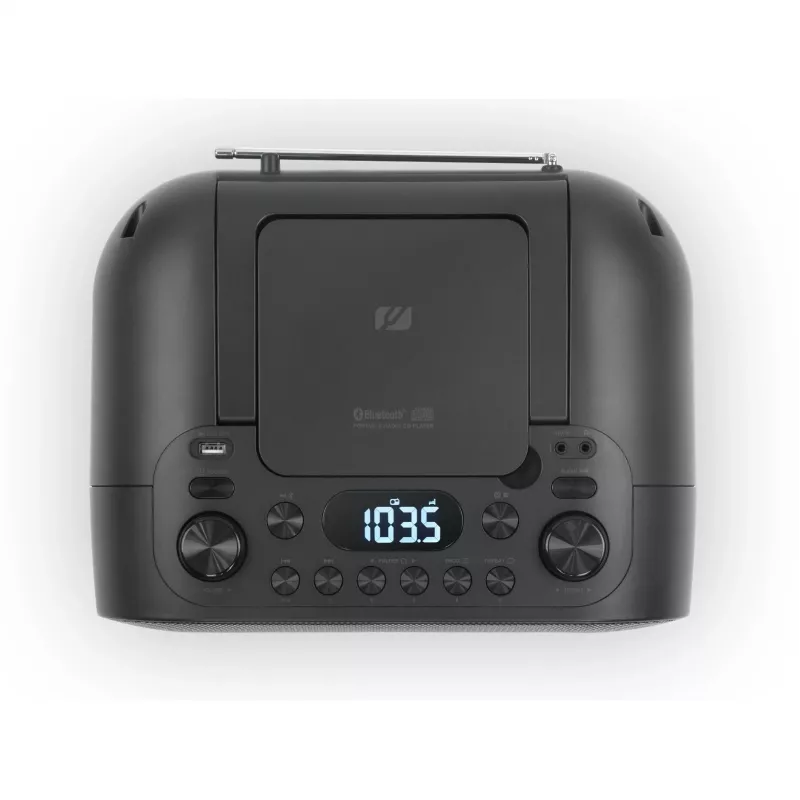 Muse | Radio portátil con Bluetooth y conexión USB | M-35 BT | Entrada AUX | Negro