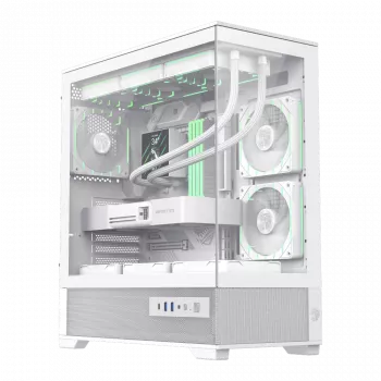 Caja Gamemax | VISTA 2 AW | blanca | torre Midi | fuente de alimentación no incluida