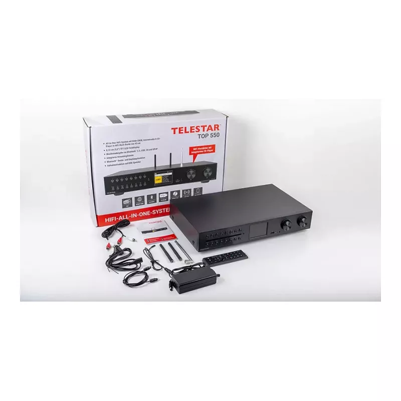 Telestar 5700550 Radio por internet Digital Negro, Metálico
