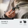 Transmisor de petaca inalámbrico DJI MIC 3 – compacto transmisor de micrófono portátil, negro/gris