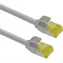 Cable de parcheo Helos Cat.6a TPE Ultraplano AWG 28/7 gris 2,0 m