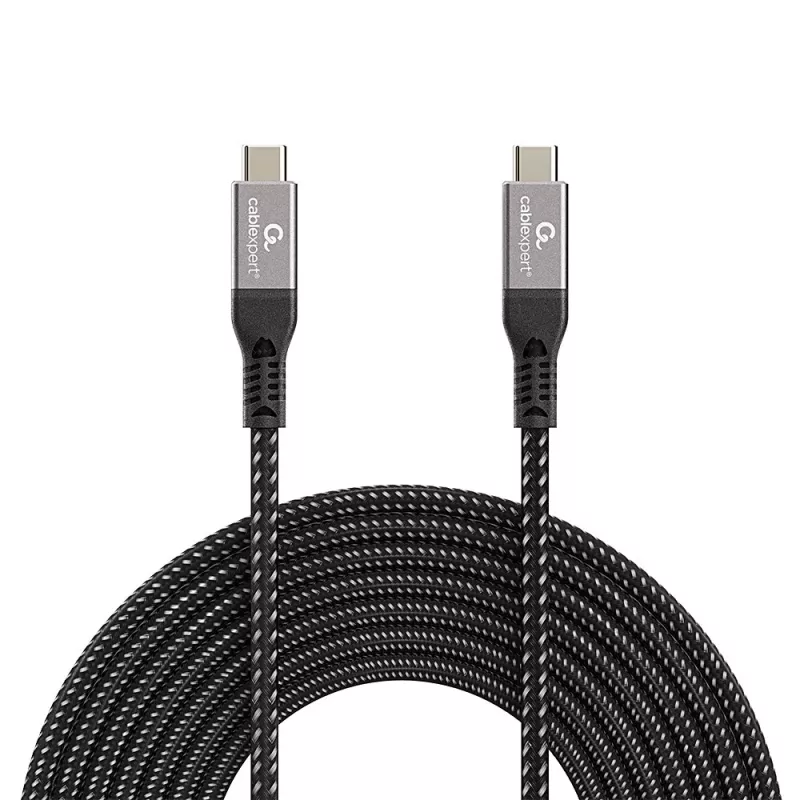 Cable USB-C a USB-C GEMBIRD CCBP-USB4-CMCM240 1,5 m, USB4 Gen 3x2, 40 Gbit/s, 240 W, negro