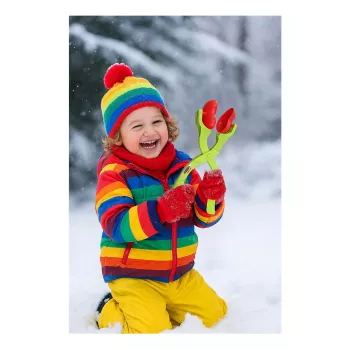 Pala moldeadora de bolas de nieve Jamara Snow Play 2en1 — forma de corazón y estrella, a partir de 3 años, multicolor