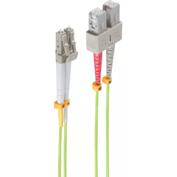 Cable de fibra óptica ShiverPeaks BS07-530415 3 m LC SC verde