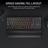Teclado Corsair K70 CORE TKL Gaming USB + RF Wireless + Bluetooth QWERTZ alemán negro