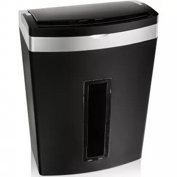 Destructora de documentos Peach PS600-10 Triturado microcorte 63 dB Negro, Plata