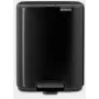 Cubo de pedal Brabantia Bo 7 L negro mate (237867)
