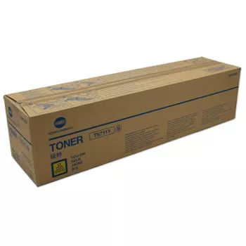 Konica Minolta A3VU250/TN-711Y tóner amarillo. 31,5K páginas/5 % para KM Biz