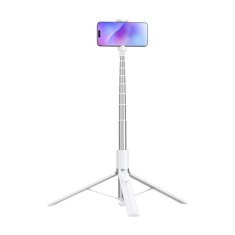 Trípode soporte selfie Telesin 1,8 m — soporte ajustable de 3 patas para cámaras y smartphones