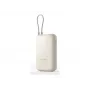 Batería externa Xiaomi 10000mAh con cable integrado beige