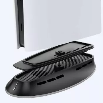 Soporte refrigerador SUBSONIC SA5656 para PS5 y PS5 Slim con iluminación LED, refrigeración multiventilador, alimentación USB