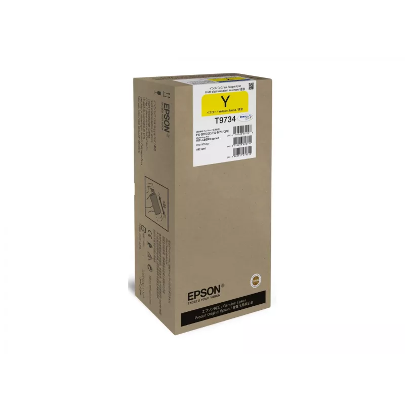 Cartucho de tinta Epson WF-C869R T97340N amarillo XL – original de alta autonomía (XL)