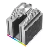 Disipador de aire DeepCool AK620 Digital SE White — dos ventiladores de 120 mm, 6 heatpipes, PWM, soporte LGA-1700, pantalla integrada