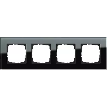 Marco GIRA 4 elementos Esprit, Standard 55, System 55 negro 021405