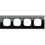 Marco GIRA 4 elementos Esprit, Standard 55, System 55 negro 021405