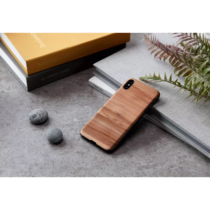 Funda de smartphone man and wood para iPhone XS Max — capuchino negro funda protectora