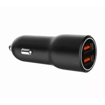 Cargador de coche para dispositivos móviles Gembird TA-UC-A2QC36-CAR-01, 36 W, 12–24 V, mechero, negro