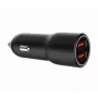 Cargador de coche para dispositivos móviles Gembird TA-UC-A2QC36-CAR-01, 36 W, 12–24 V, mechero, negro