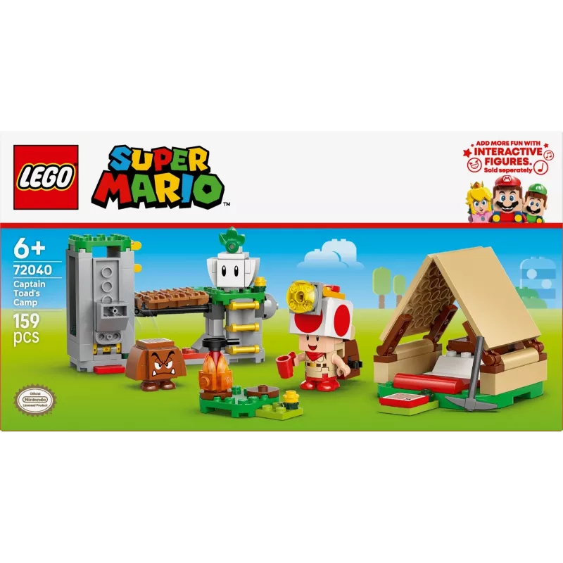 Juguete de construcción LEGO Captain Toads Camp Set 72040 con funciones interactivas Super Mario