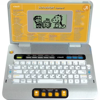 VTech Schulstart Laptop E para niños de 6–8 años, plateado, juguete educativo interactivo