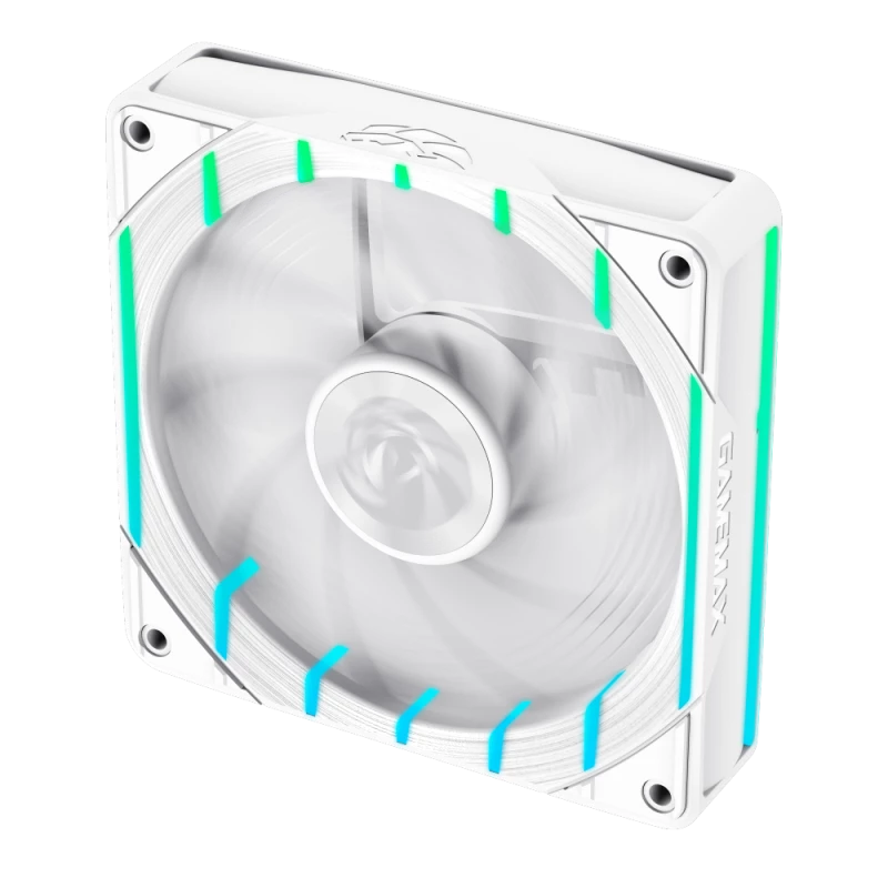 GAMEMAX TORNADO T12 ARGB-RW Ventilador de caja 120mm blanco con aspas invertidas