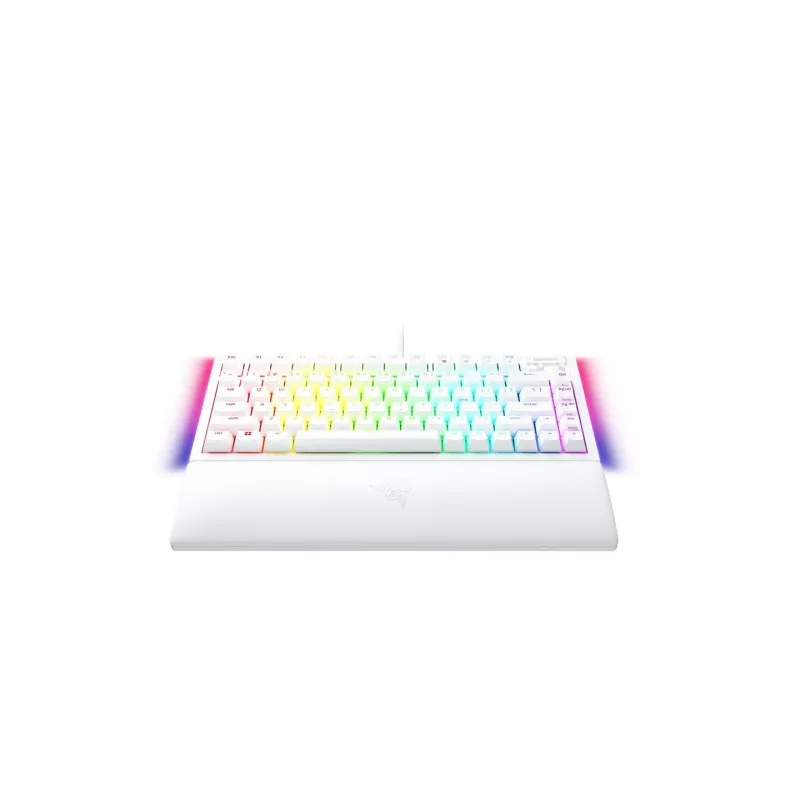 Teclado gaming mecánico Razer BlackWidow V4 75% USB QWERTY inglés de EE. UU. blanco