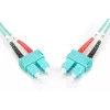 DIGITUS Professional - cable para patch panel - SC multimodo (M) a SC multimodo (M) - 2 m - fibra óptica - 50/125 micrómetros - OM3 - libre de halógenos - aguamarina