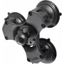 RAM Mounts RAP-365-224-1U base de triple ventosa con bola de 1,5 pulgadas (3,81 cm), ventosas de 3,3 pulgadas