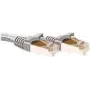 ACT - Cable de parcheo - RJ-45 (M) a RJ-45 (M) - 1 m - Cable SSTP - CAT 6a - Gris, RAL 7045