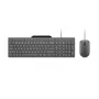 Conjunto de teclado y ratón con cable Lenovo 310 (inglés US) — teclado de tamaño completo, cable de 1,8 m, ratón óptico ambidiestro de 2000 DPI