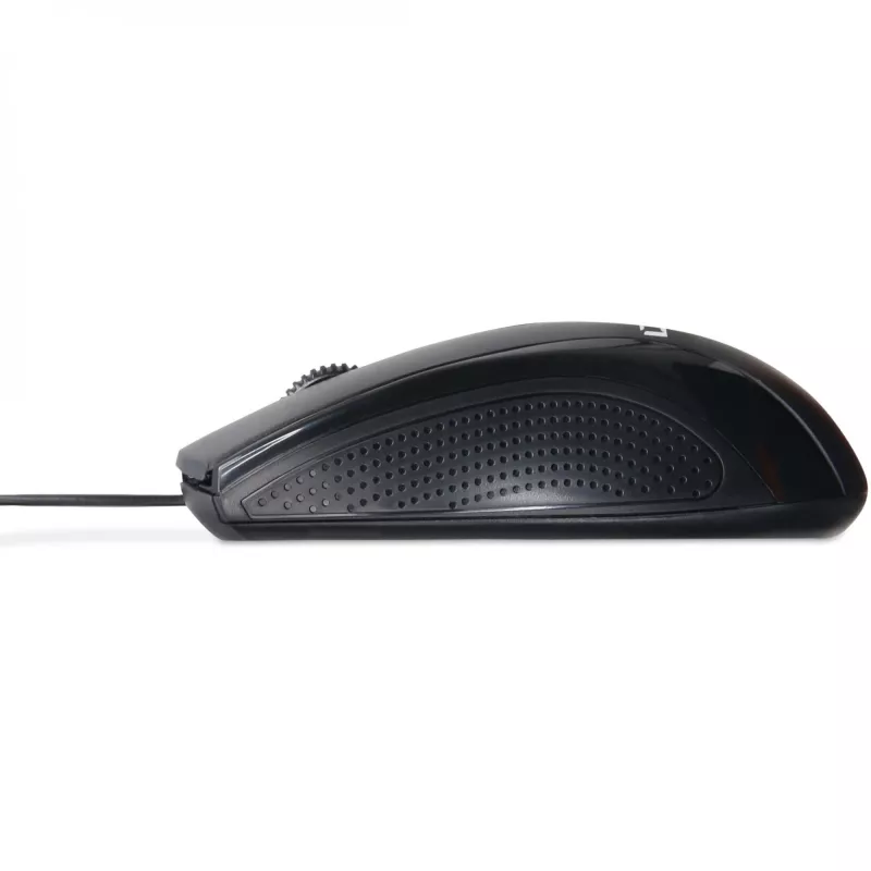 DICOTA - Ratón - ambidiestro - Láser - 3 botones - Con cable - USB - Negro (D32011)