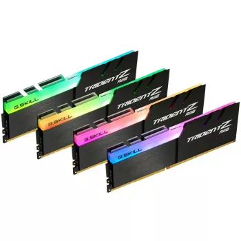 DIMM 32 GB DDR4-3600 (4x 8 GB) Quad-Kit, memoria negra, F4-3600C16Q-32GTZRC, Trident Z RGB, INTEL XMP
