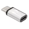 Wentronic Goobay Adaptador USB-C™ - Conector hembra USB 2.0 Micro-B, Plateado - para conectar un dispositivo USB-C™ con un cable USB 2.0 Micro-B (56636)