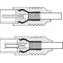 Goobay Cable de antena (Clase A+, >95 dB), 3 apantallado, 1,5 m, blanco – conector macho coaxial > conector hembra coaxial (totalmente apantallado) (58807)