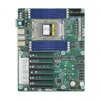 Placa base ASRock ROMED8-2T ATX para AMD EPYC LGA 4094, 8× DDR4 DIMM, Octa-Channel, 2× M.2, 8× SATA III, 10GbE, 3× RJ-45
