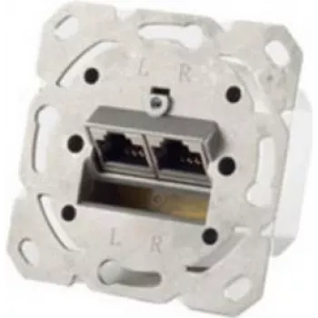 Toma de red RJ-45 ShiverPeaks BS74280 — categoría 6a, metálico