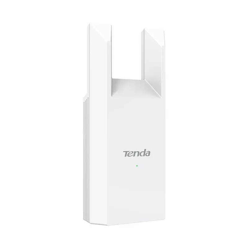 Repetidor de red TENDA T10 2,4 GHz Wi-Fi 4, 300 Mbit/s, 2 antenas externas, 1x RJ-45, blanco