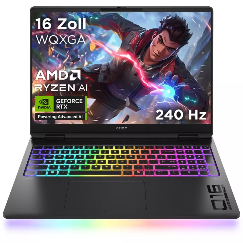 MAX 16-ak0174ng, portátil gaming negro, AMD Ryzen AI 7 350, NVIDIA GeForce RTX 5070 Ti, 32 GB DDR5, 1 TB (1 TB null), sin sistema operativo