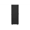 Lanberg FF01-6842-12BL armario rack de suelo de 19 pulgadas 42U, 600x800 mm, puerta de cristal, LCD, IP20, para montar, negro