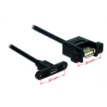 Cable USB Micro-USB B USB A DeLOCK 85109 0,25 m