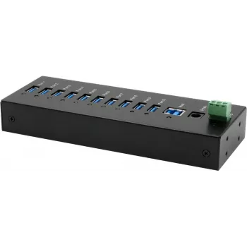 Hub USB Exsys EX-11230HMS 10 puertos USB 3.2 Gen 1 con protección ESD de 15 kV