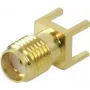 Conector HF/vídeo ShiverPeaks 98612 SMA dorado print-mount