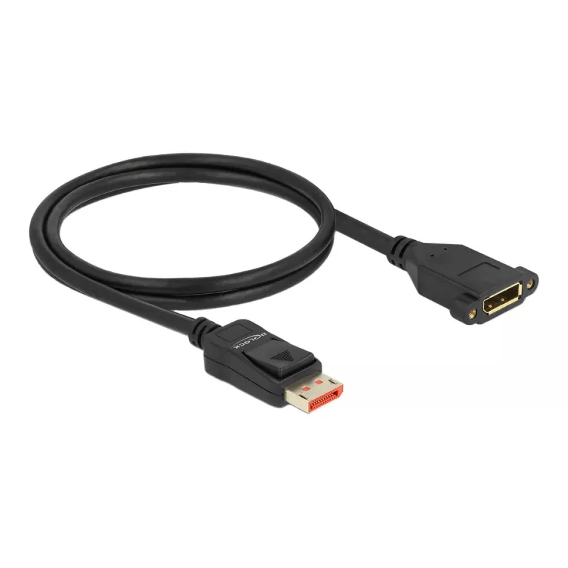 Cable de extensión DisplayPort Panel-Mount DeLOCK 87095 8K 60 Hz 1 m