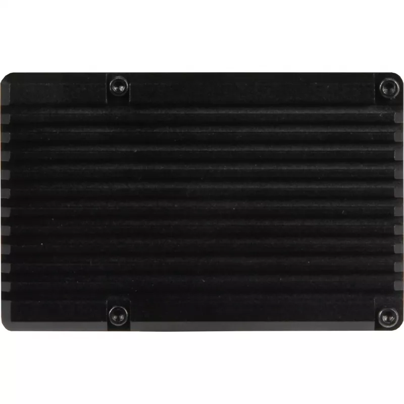 JOY-IT RPI CASE ALU07F - Carcasa para Raspberry Pi 4, aluminio, ventilador, negro (RB-ALUCASEP4+07FAN)