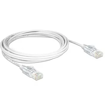 DeLOCK - Cable de conexión - RJ-45 (M) - RJ-45 (M) - 50cm - UTP - CAT 6 - libre de halógenos - blanco (83780)