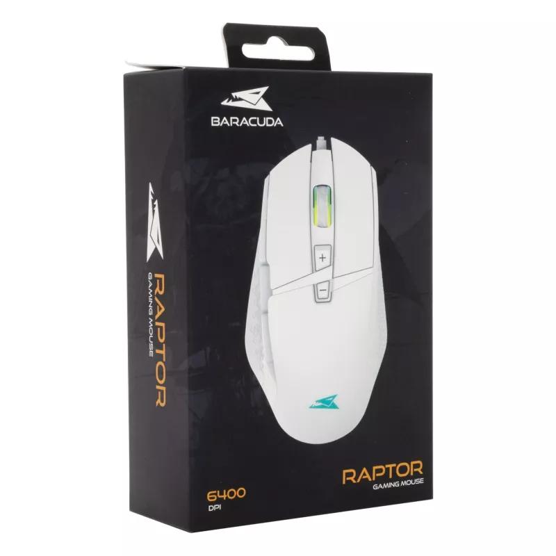 Ratón Baracuda BGM-051 Raptor blanco USB