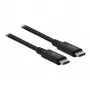 Delock - cable USB - USB-C (M) a USB-C (M) - USB4 / Thunderbolt 3 / DisplayPort - 20 V - 5 A - 80 cm - compatible con Power Delivery 3.0, compatible con 8K 60 Hz (7680 x 4320), compatible