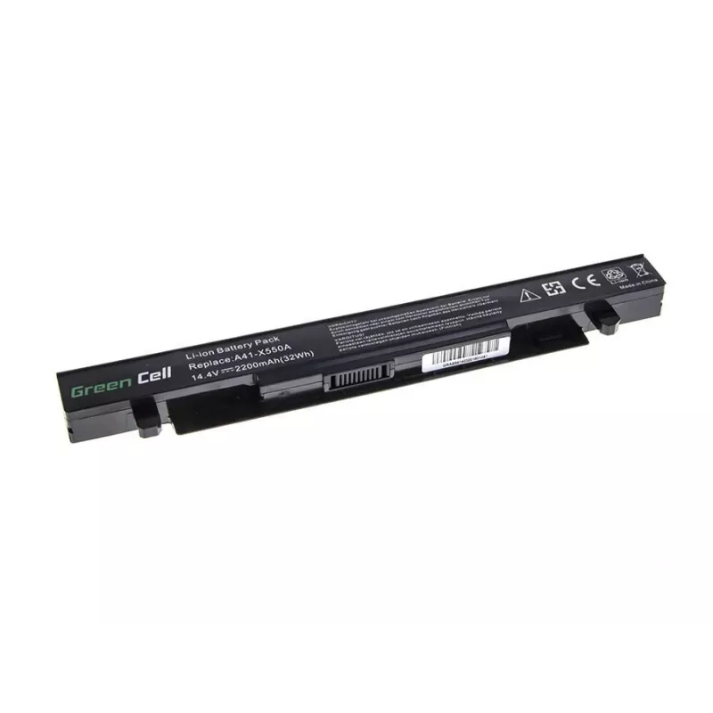 Batería Green Cell AS58 para portátiles ASUS — Li-Ion 2200 mAh, 14.4 V, 4 celdas, negra